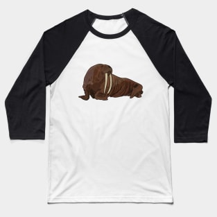 Walrus cartoon illustration Baseball T-Shirt